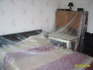 Спальня перед заменой окон